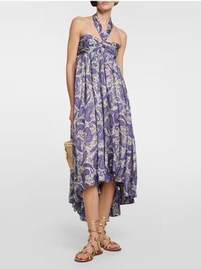 Zimmerman Paisley Halter Midi Dress
